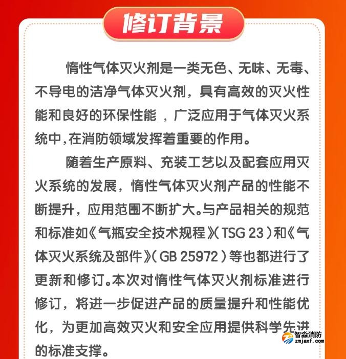 《惰性氣體滅火劑》GB20128-2024修訂背景